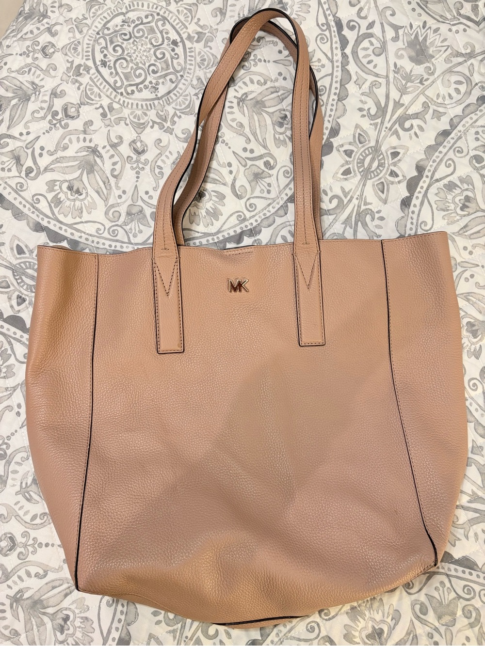 Michael Kors Blush Leather Pebbled Tote